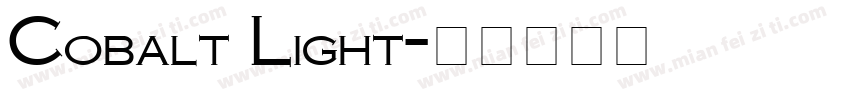 Cobalt Light字体转换